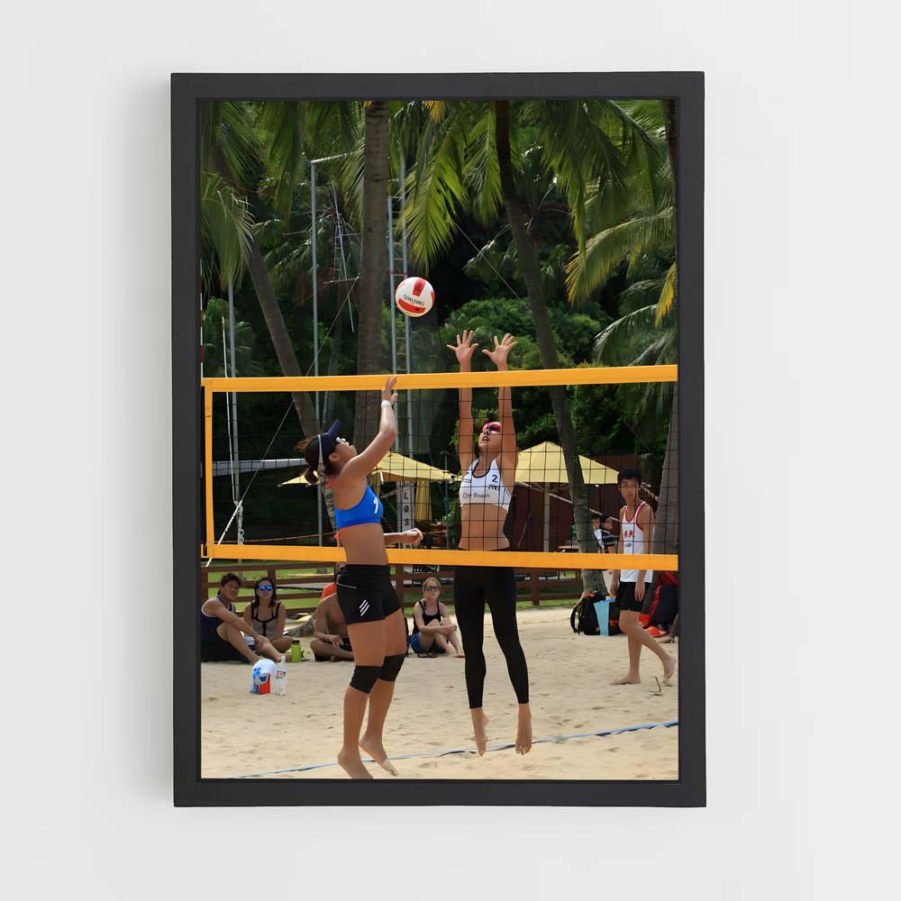 Poster Beach Battle – affiche Beach-volley (vue 2)